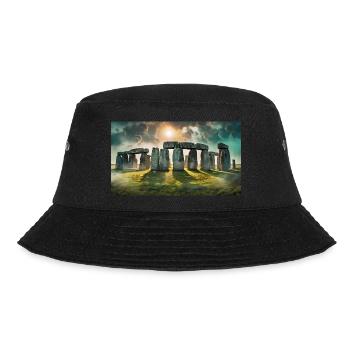 wunderschöne mythische Orte – Stonehenge - Bucket Hat - Schwarz - Vorne - Lela (165cm)