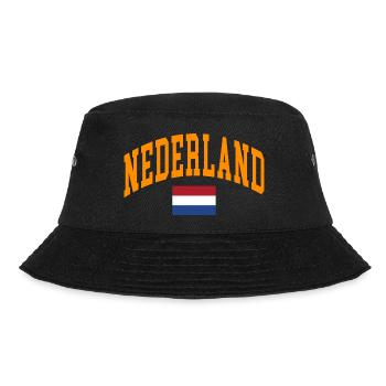 Niederlande Holland - Bucket Hat - Schwarz - Vorne - Lela (165cm)