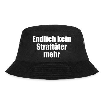 Finally no longer a criminal - Bucket Hat - black - Front - Lela (165cm)