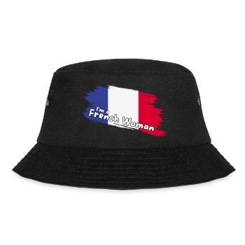 I am a French woman, French flag - Bucket Hat - black - Front - Lela (165cm)