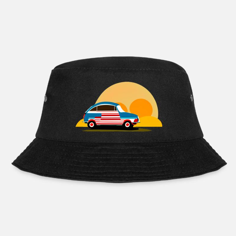 in den Sonnenuntergang - Bucket Hat - Schwarz