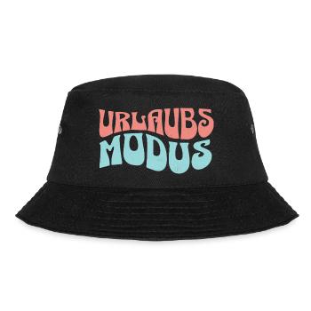 Urlaubsmodus Aktiviert - Bucket Hat - Schwarz - Vorne - Lela (165cm)