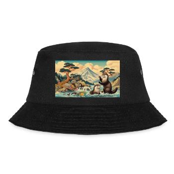 Das Paradies der Fischotter - Bucket Hat - Schwarz - Vorne - Lela (165cm)