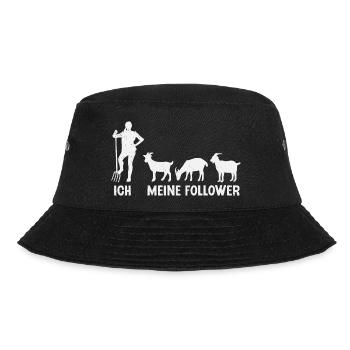 Ziegen Ziegenbock Landwirtin Ziege - Bucket Hat - Schwarz - Vorne - Lela (165cm)