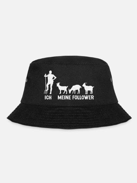 Ziegen Ziegenbock Landwirtin Ziege - Bucket Hat - Schwarz