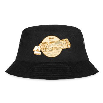 Sardine tinned fish chewing gum - Bucket Hat - black - Front - Lela (165cm)