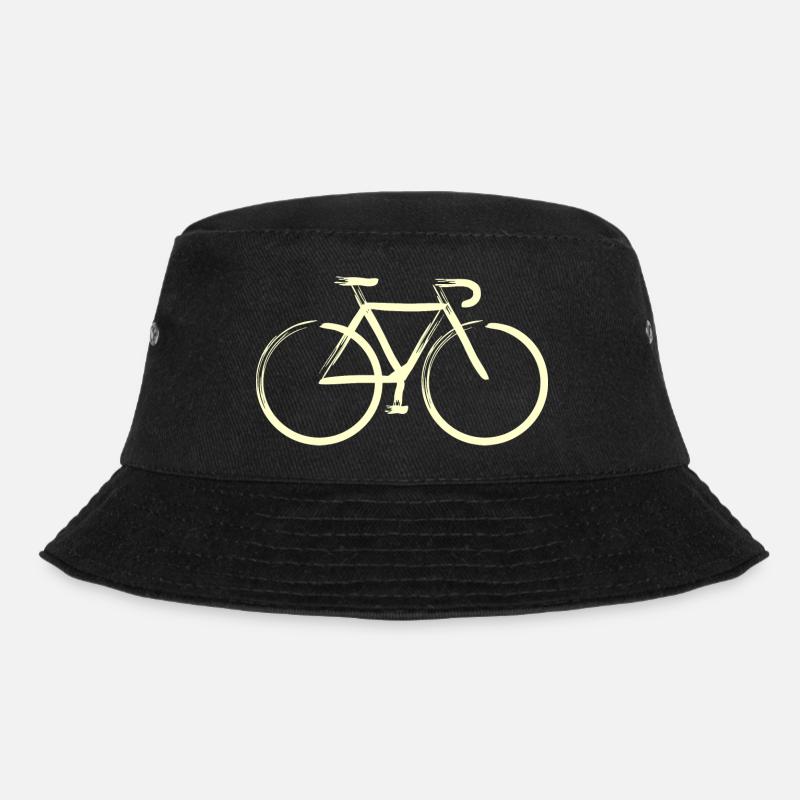 Creme-Striche - Bucket Hat - Schwarz