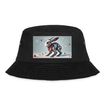 Weihnachtshase - Bucket Hat - Schwarz - Vorne - Lela (165cm)