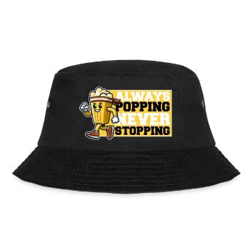 ALWAYS POPPING NEVER STOPPING - POPCORN - Bucket Hat - black - Front - Lela (165cm)