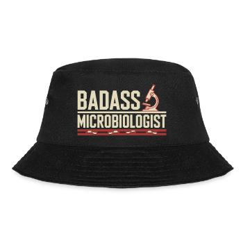Stolz ein Mikrobiologe zu sein - Bucket Hat - Schwarz - Vorne - Lela (165cm)