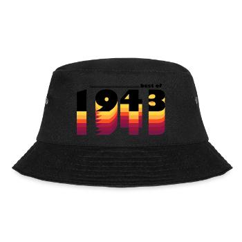 Vintage Bold Tribute to 1943 - Celebrate 82nd - Bucket Hat - black - Front - Lela (165cm)