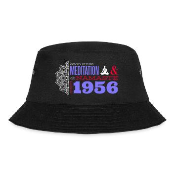 Leben mit Sinn seit 1956 - 69 Jahre - Bucket Hat - Schwarz - Vorne - Lela (165cm)