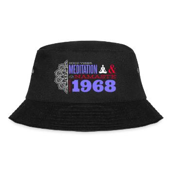 Vintage Soul seit 1968 - 57 Jahre Erinnerungen - Bucket Hat - Schwarz - Vorne - Lela (165cm)
