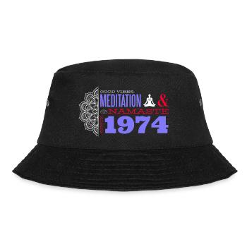 Namaste Soul Since 1974 - 51 Years of Peace - Bucket Hat - black - Front - Lela (165cm)