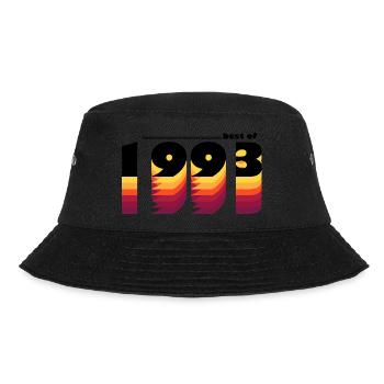 Vintage Bold Tribute to 1993 - Feiern Sie den 32. - Bucket Hat - Schwarz - Vorne - Lela (165cm)