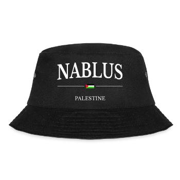Nablus Palästina - Bucket Hat - Schwarz - Vorne - Lela (165cm)