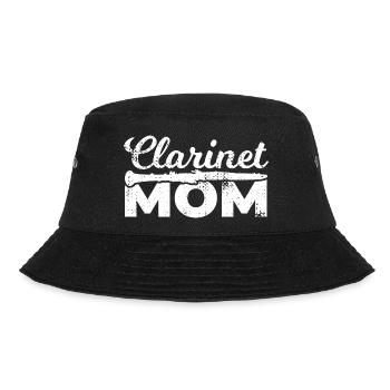 Clarinet player Mom - Bucket Hat - black - Front - Lela (165cm)