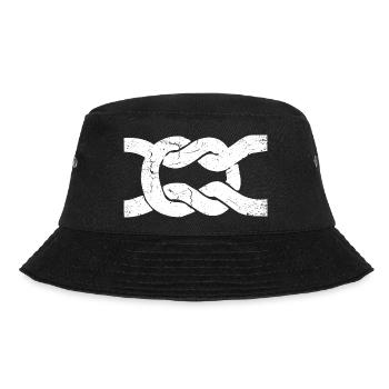Sailor's knot | node | Knoten - Bucket Hat - Schwarz - Vorne - Lela (165cm)