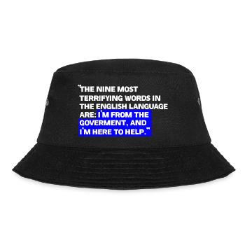 Paradoxical State Aid Quotes - Bucket Hat - black - Front - Lela (165cm)