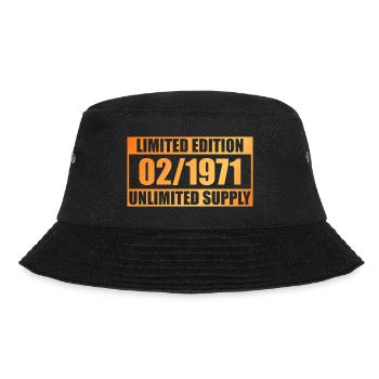 55. Geburtstag Limited Edition - ꝏ Supply 02/1971 - Bucket Hat - Schwarz - Vorne - Lela (165cm)
