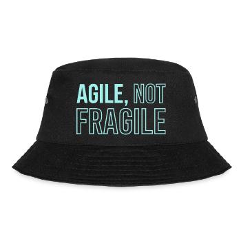 Agile Development, Scrum Coach Shirt - Bucket Hat - black - Front - Lela (165cm)