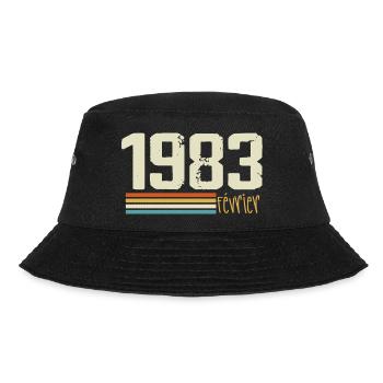 February 1983 - February 1983 Anniversary 1983 - Bucket Hat - black - Front - Lela (165cm)