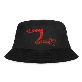 Serpent totem rouge - Bob - noir - Devant - Lela (165cm)