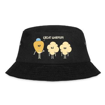 Lustiges Fitnessstudio-Workout, Fitnesstrainer, Fitnesstrainer, Sport - Bucket Hat - Schwarz - Vorne - Lela (165cm)