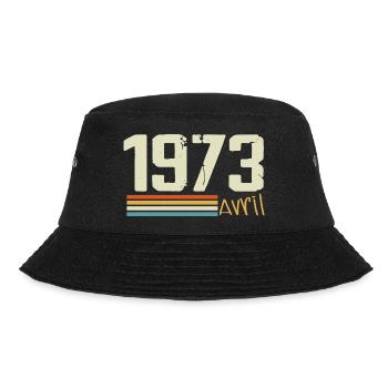 Geboren im April 1973 - Bucket Hat - Schwarz - Vorne - Lela (165cm)
