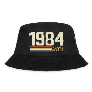 Born in April 1984 - Bucket Hat - black - Front - Lela (165cm)