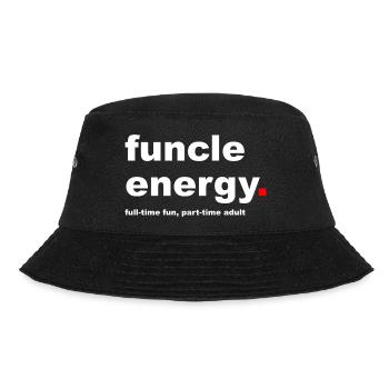 Lustiger Funcle-Slogan - Bucket Hat - Schwarz - Vorne - Lela (165cm)