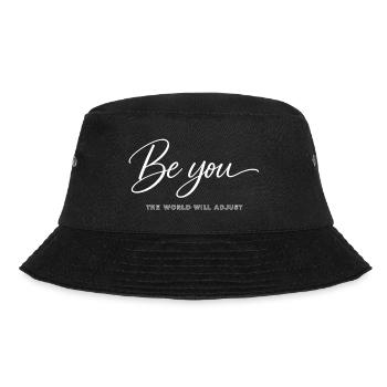 Be You – The World Will Adjust - Bucket Hat - black - Front - Lela (165cm)