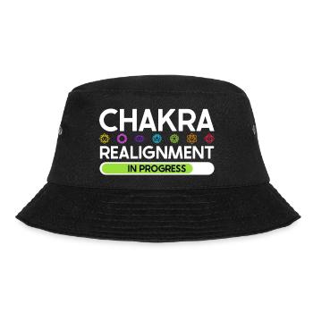 Chakra Alignment - Energy in Flow - Bucket Hat - black - Front - Lela (165cm)