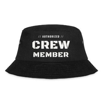 Crew Member Military Authorized Team Staff - Bucket Hat - black - Front - Lela (165cm)