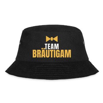 Team Braeutigam JGA Junggesellenabschied Groom - Bucket Hat - Schwarz - Vorne - Lela (165cm)