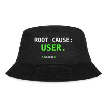 Cause Root USER Whoami Don d’humour IT Nerd Gift - Bob - noir - Devant - Lela (165cm)