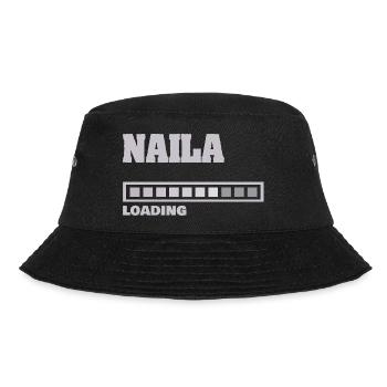 Naila als Geburt - Bucket Hat - Schwarz - Vorne - Lela (165cm)