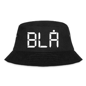 Blau - LCD - Bucket Hat - Schwarz - Vorne - Lela (165cm)