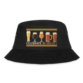 Craft Beer Vintage feiert Vielfalt und Hausbrauerei - Bucket Hat - Schwarz - Vorne