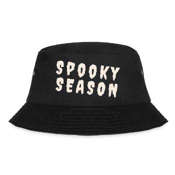Spooky Season – Halloween Typography Design - Bucket Hat - Schwarz - Vorne