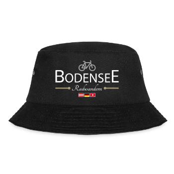 Bodensee Radwandern - Bucket Hat - Schwarz - Vorne