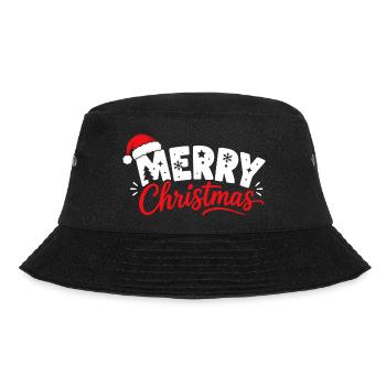 Frohe Weihnachten - Bucket Hat - Schwarz - Vorne