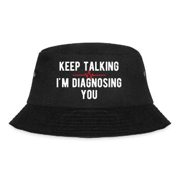 Psychologe Humor Psychologie Therapeut Sarkasmus-Geschenk - Bucket Hat - Schwarz - Vorne