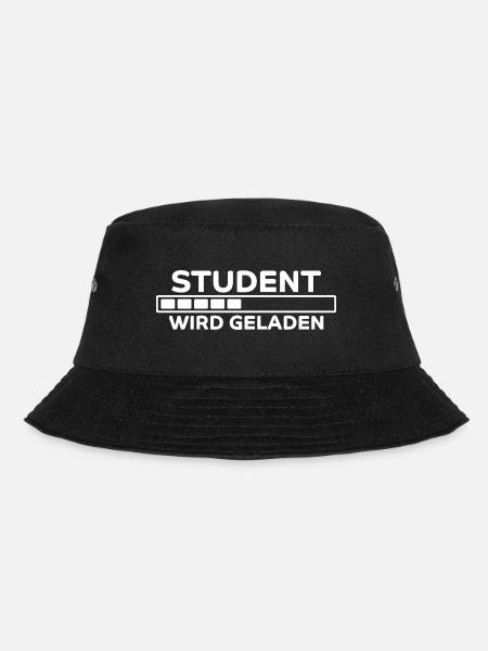 Student Spruch Uni Universität Student Geschenk - Bucket Hat - Schwarz