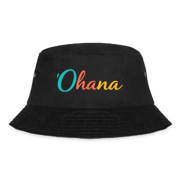 'Ohana Hawaii Shirt - Bucket Hat - Schwarz - Vorne - Lela (165cm)