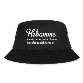 Hebamme - Bucket Hat - Schwarz - Vorne - Lela (165cm)