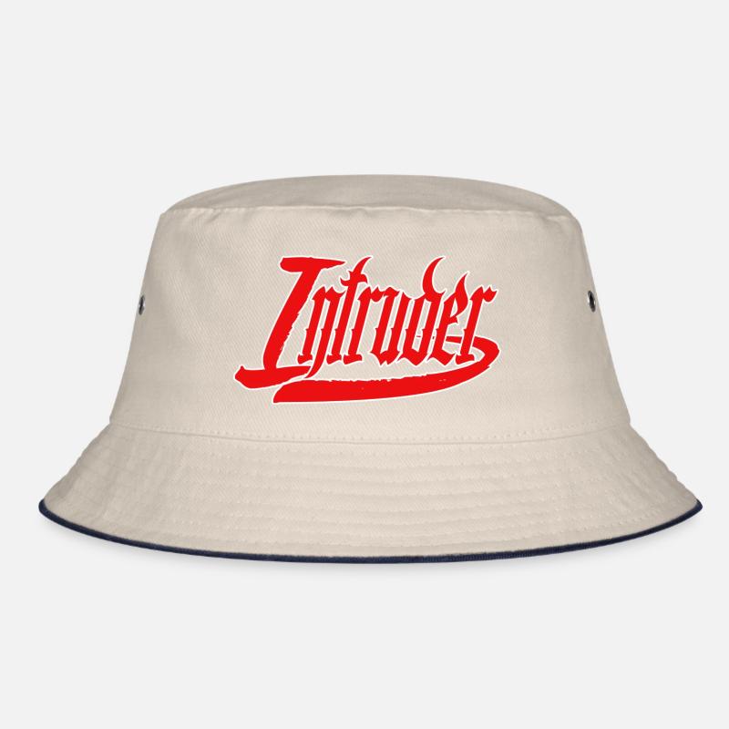 intruder hacker intruder clan sticker computer Bucket Hat