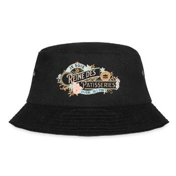 Reine des pâtisseries cadeau pour pâtissière - Bob - noir - Devant - Lela (165cm)