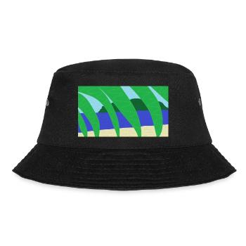 Vage Urlaubserinnerung - Bucket Hat - Schwarz - Vorne - Lela (165cm)