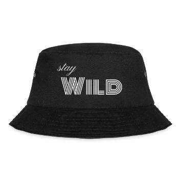 Stay WILD - Bucket Hat - Schwarz - Vorne - Lela (165cm)